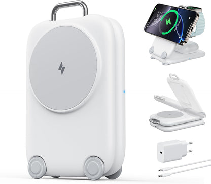 HENAURA Fold — 3-in-1 MagSafe Travel Charger